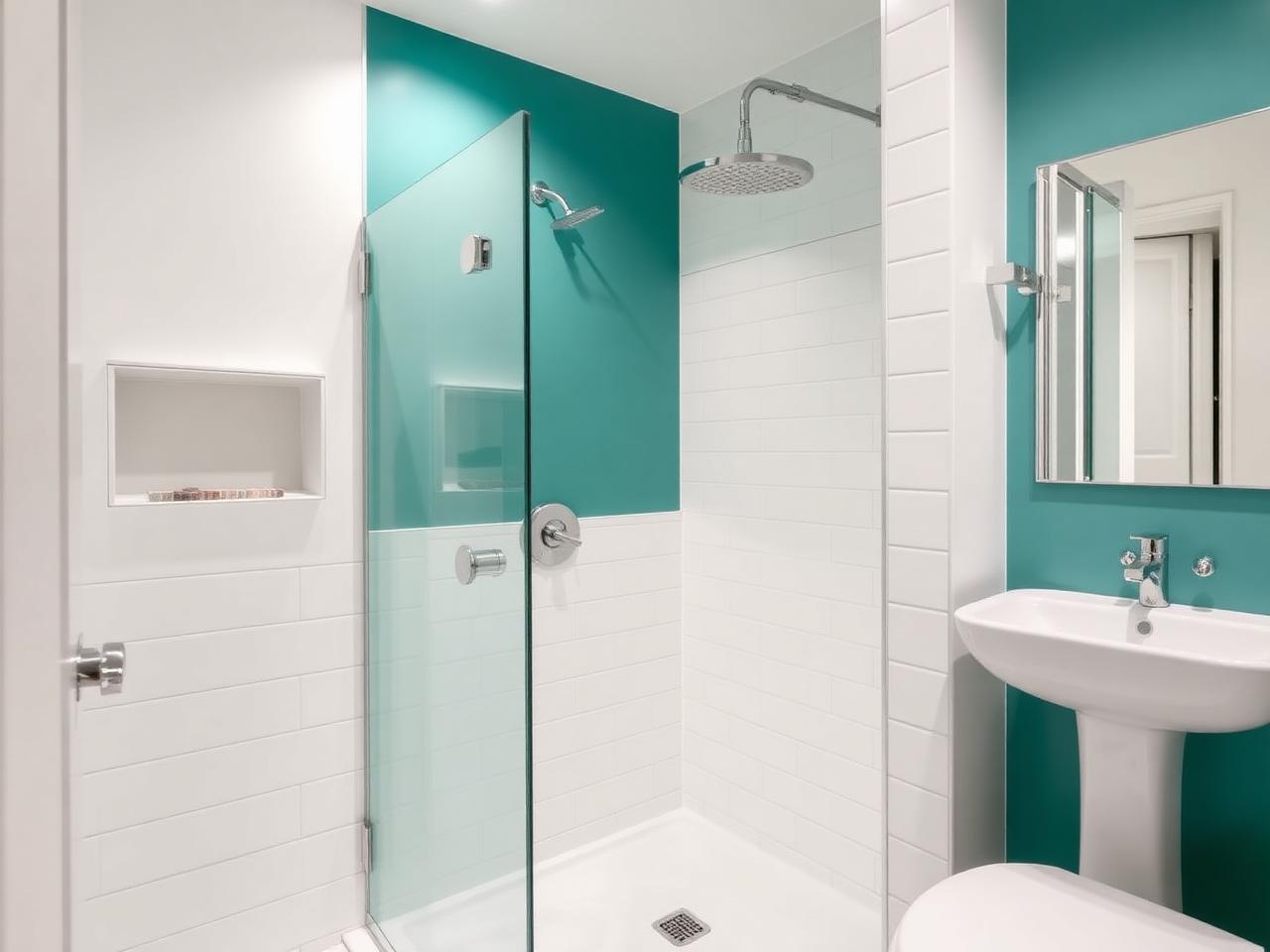 Clean modern bathroom